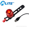 MINI Rechargeable Rear Bicycle Light Position Aluminum Alloy USB Bike Light